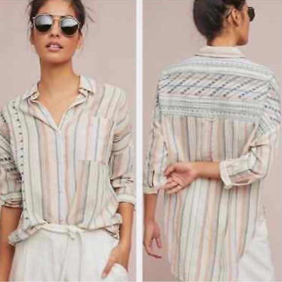 Anthropologie Akemi + Kin Button Up Top - Picture 13 of 14